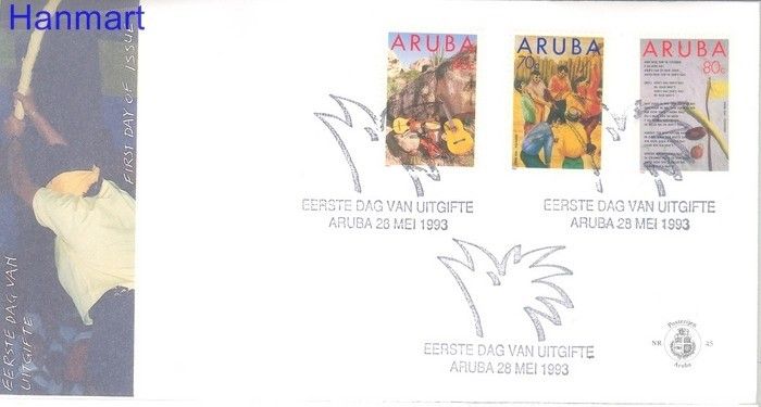 Znaczek Aruba 1993 Mi 122-124 FDC