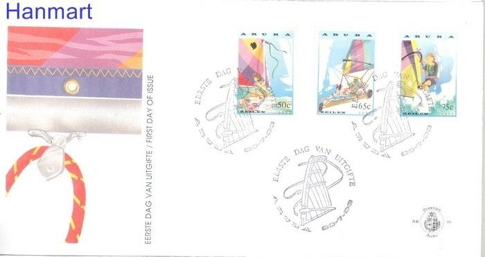 Znaczek Aruba 1993 Mi 125-127 FDC