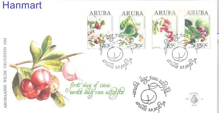 Znaczek Aruba 1994 Mi 144-147 FDC