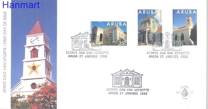 Znaczek Aruba 1995 Mi 151-153 FDC