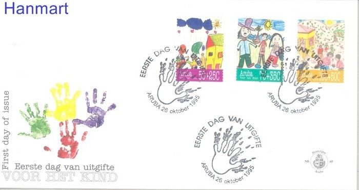 Znaczek Aruba 1995 Mi 168-170 FDC