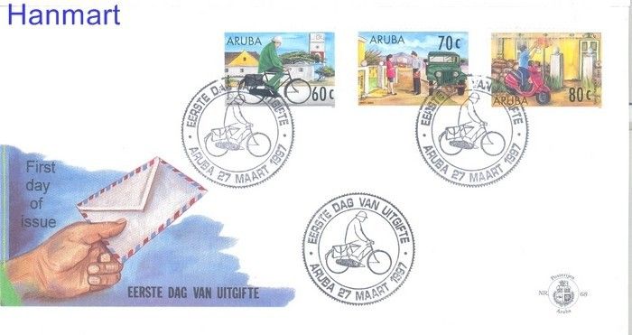 Znaczek Aruba 1997 Mi 190-192 FDC