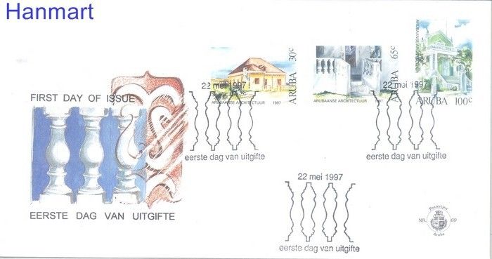 Znaczek Aruba 1997 Mi 193-195 FDC