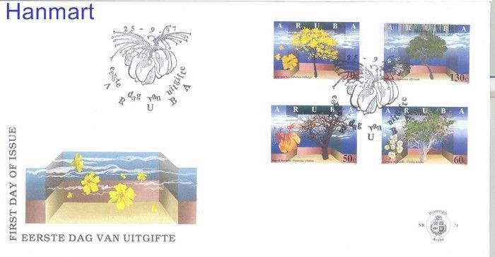 Znaczek Aruba 1997 Mi 208-211 FDC