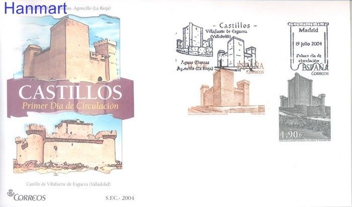 Znaczek Hiszpania 2004 Mi 3974-3975 FDC