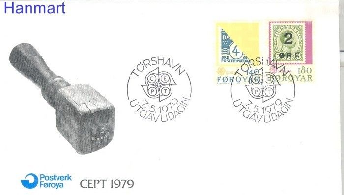 Znaczek Wyspy Owcze 1979 Mi 43-44 FDC