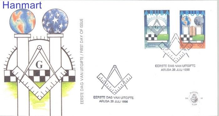 Znaczek Aruba 1996 Mi 180-181 FDC