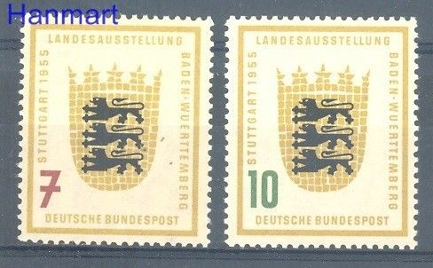 Znaczek Niemcy 1955 Mi 212-213 Czyste **