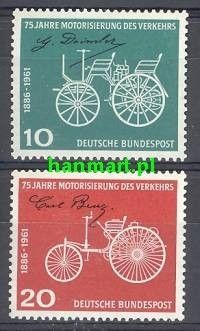 Znaczek Niemcy 1961 Mi 363-364 Czyste **