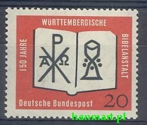 Znaczek Niemcy 1962 Mi 382 Czyste **