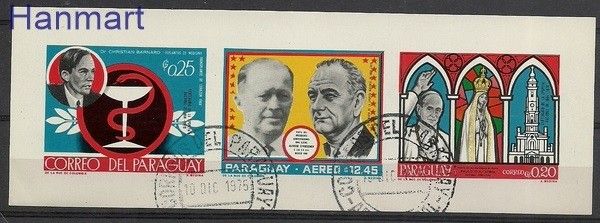 Znaczek Paragwaj 1968 Mi bl 116 Stemplowane