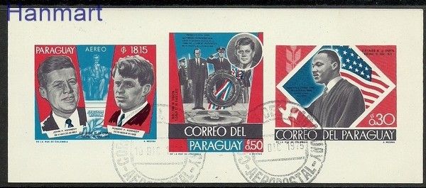 Znaczek Paragwaj 1968 Mi bl 117 Stemplowane