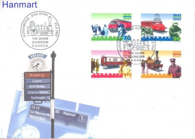 Znaczek Szwajcaria 1997 FDC