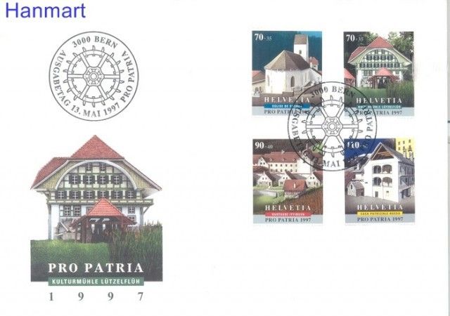 Znaczek Szwajcaria 1997 Mi 1611-1614 FDC