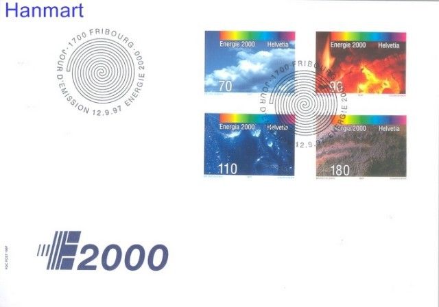 Znaczek Szwajcaria 1997 Mi 1618-1621 FDC