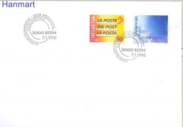 Szwajcaria 1998 Mi 1637-1638 FDC