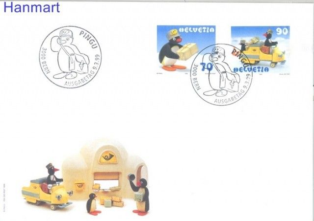 Znaczek Szwajcaria 1999 Mi 1707-1708 FDC