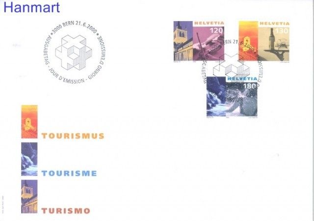 Znaczek Szwajcaria 2000 Mi 1727-1729 FDC