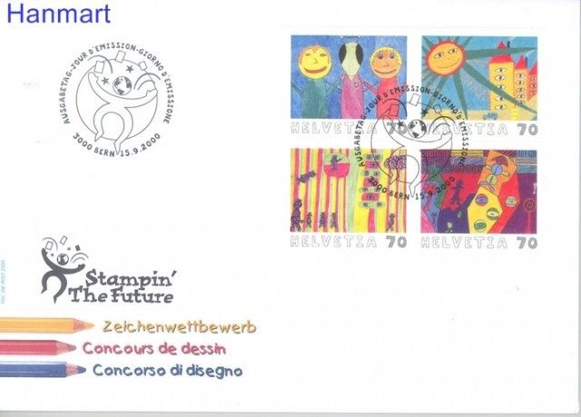 Znaczek Szwajcaria 2000 Mi 1731-1734 FDC