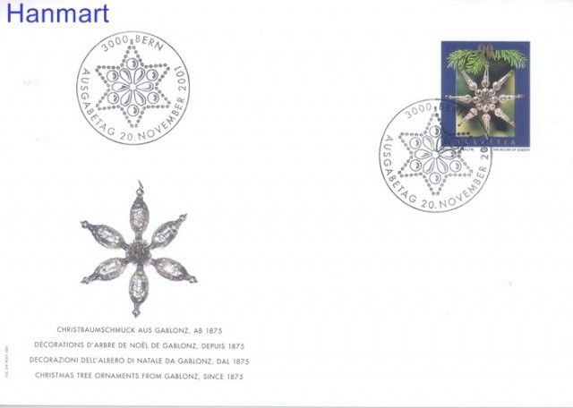 Znaczek Szwajcaria 2001 Mi 1776 FDC