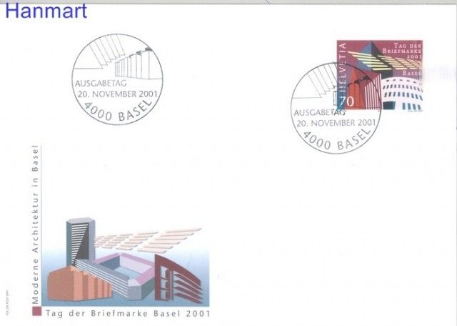 Znaczek Szwajcaria 2001 Mi 1777 FDC