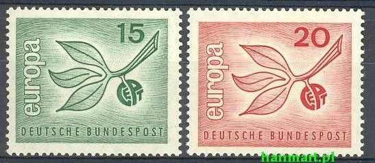 Niemcy 1965 Mi 483-484 Czyste **