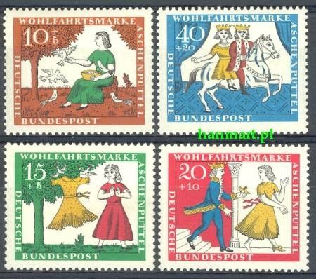Znaczek Niemcy 1965 Mi 485-488 Czyste **