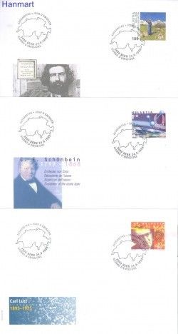 Znaczek Szwajcaria 1999 Mi 1696-1698 FDC