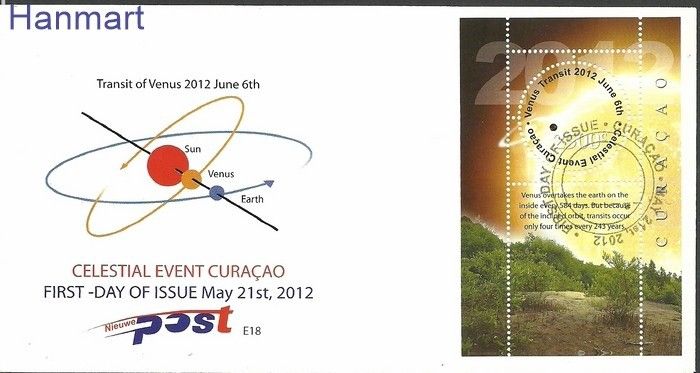 Znaczek Curacao 2012 Mi bl 7 FDC