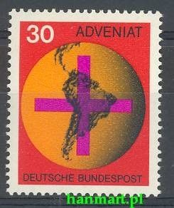Znaczek Niemcy 1967 Mi 545 Czyste **