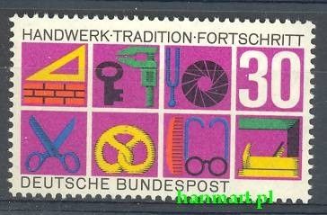 Znaczek Niemcy 1968 Mi 553 Czyste **