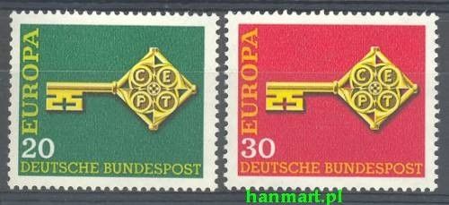 Znaczek Niemcy 1968 Mi 559-560 Czyste **