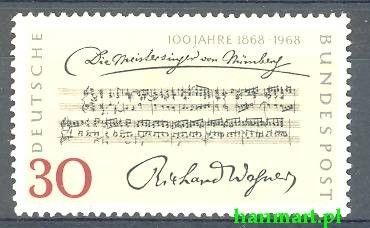 Znaczek Niemcy 1968 Mi 566 Czyste **