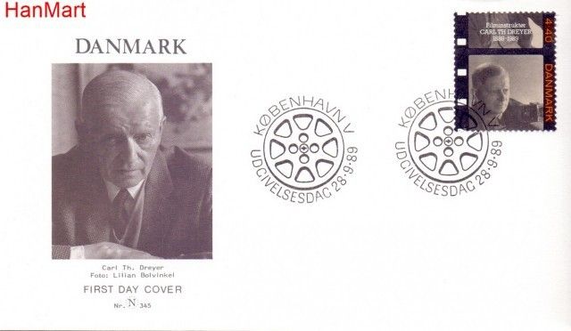 Znaczek Dania 1989 Mi 959 FDC