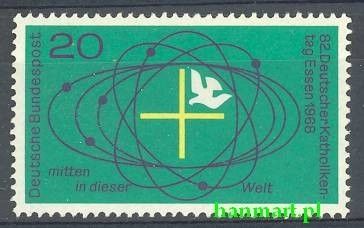 Znaczek Niemcy 1968 Mi 568 Czyste **
