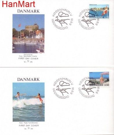 Znaczek Dania 1991 Mi 1003-1004 FDC