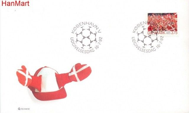 Znaczek Dania 1992 Mi 1035 FDC