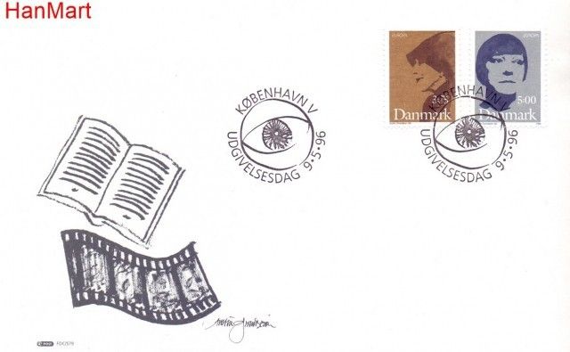 Znaczek Dania 1996 Mi 1124-1125 FDC