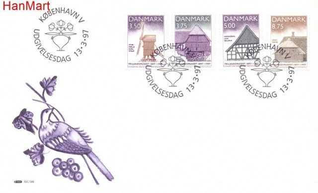 Znaczek Dania 1997 Mi 1146-1149 FDC