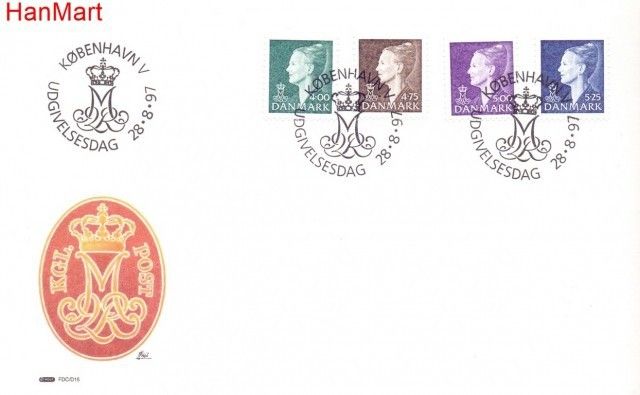 Znaczek Dania 1997 Mi 1158-1161 FDC