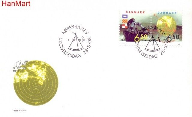 Znaczek Dania 1998 Mi 1186-1187 FDC