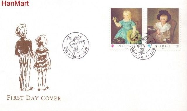 Znaczek Norwegia 1979 Mi 793-794 FDC