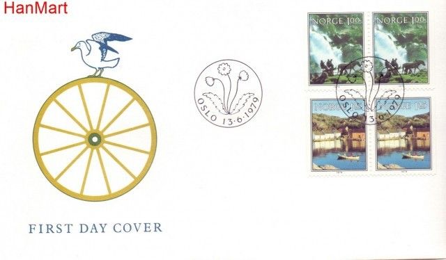 Znaczek Norwegia 1979 Mi 795-796 FDC