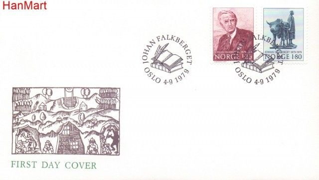 Znaczek Norwegia 1979 Mi 797-798 FDC