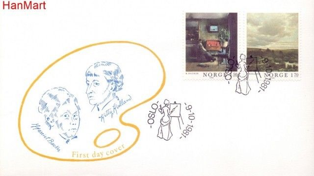 Znaczek Norwegia 1981 FDC