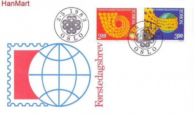 Znaczek Norwegia 1983 Mi 887-888 FDC