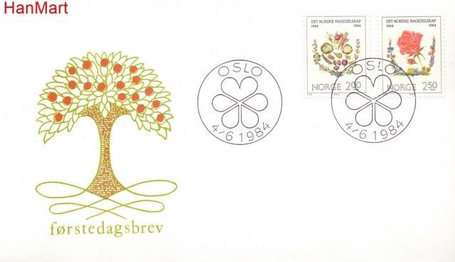Znaczek Norwegia 1984 Mi 906-907 FDC