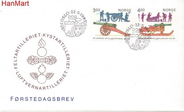 Znaczek Norwegia 1985 Mi 921-922 FDC