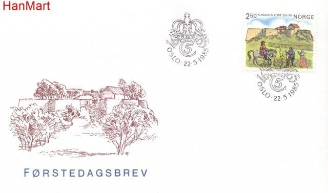 Znaczek Norwegia 1985 Mi 923 FDC
