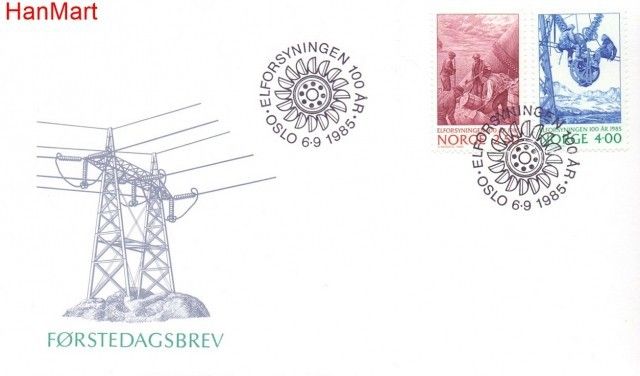 Znaczek Norwegia 1985 Mi 928-929 FDC